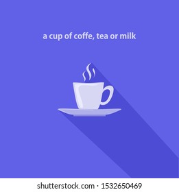 Creative Design or Flat Illustration of Coffee Cup Icon Logo Vector Stock