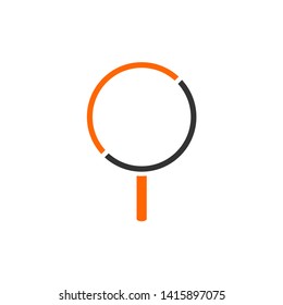 Creative design of flat search icon