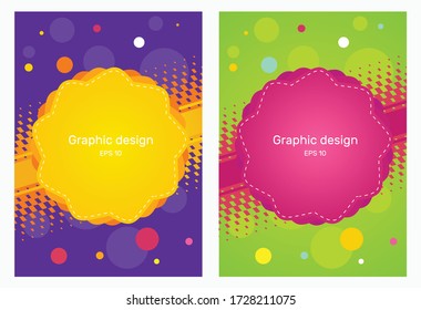 Creative design of a flyer, banner, or brochure. Color bright background