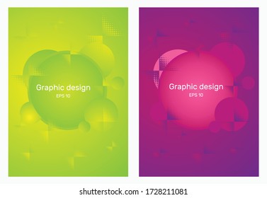 Creative design of a flyer, banner, or brochure. Color bright background