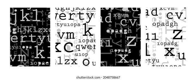 Creative design with font and lettering. Cards and  cover background.