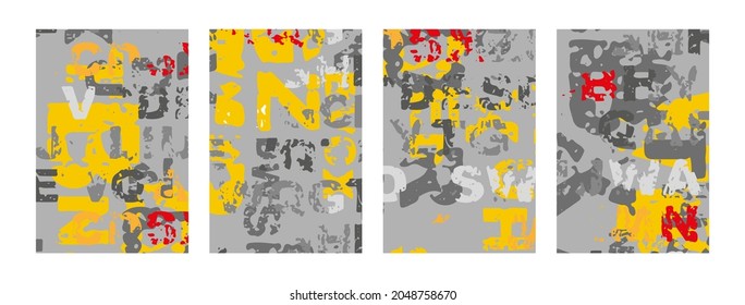 Creative design with font and lettering. Cards and  cover background.
