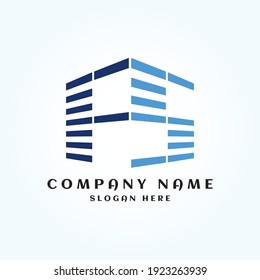 Creative design FS building house logo