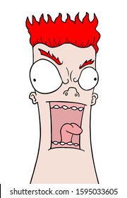 Creative design of funny face