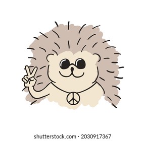 Diseño creativo de hedgehog divertido