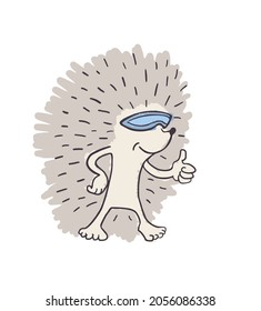 Creative design of funny hedgehog