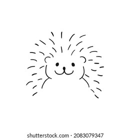 Diseño creativo de hedgehog divertido