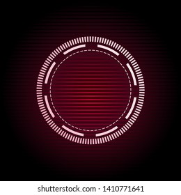 creative design of futuristic circle light