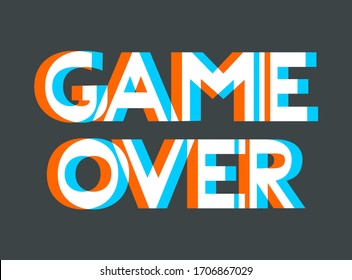 Creative design of game over message
