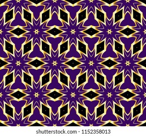 Creative design of a geometric floral background. seamless vector illustration.