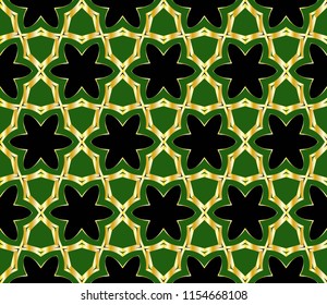Creative design of a geometric floral background. seamless vector illustration.