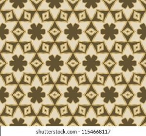 Creative design of a geometric floral background. seamless vector illustration.