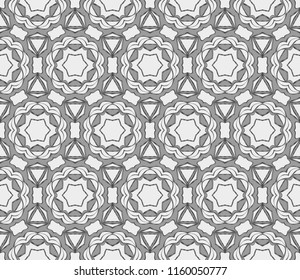 Creative design of a geometric floral background. seamless vector illustration.