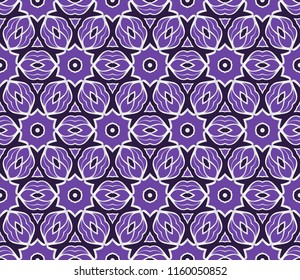 Creative design of a geometric floral background. seamless vector illustration.