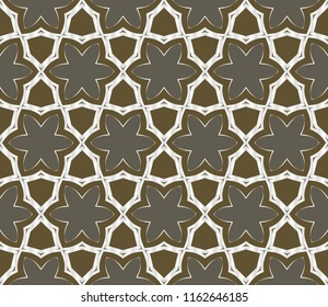 Creative design of a geometric floral background. seamless vector illustration.