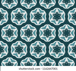 Creative design of a geometric floral background. seamless vector illustration.