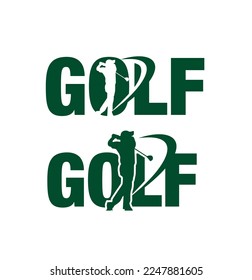 CREATIVE DESIGN OF GOLF WORDMARK LOGO