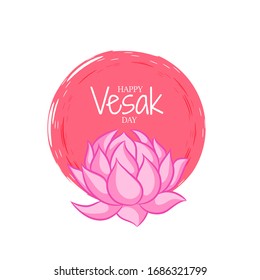 Diseño creativo del Feliz Día de Vesak o fondo Buda Purnima
