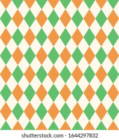 Creative design of harlequin rhombuses seamless texture