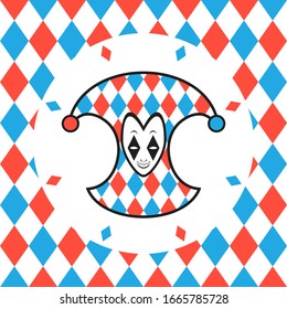 Creative design of harlequin symbol
