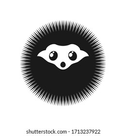 Creative design of hedgehog flat icon