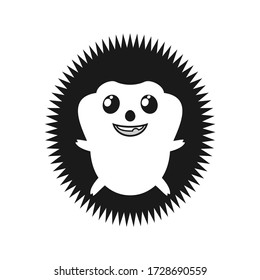 Diseño creativo del icono de hedgehog