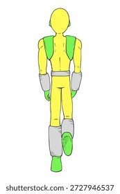 Design criativo de desenho de herói
