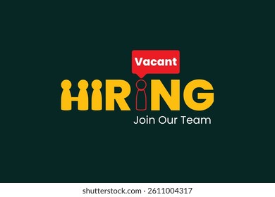 Creative design for hiring vacancy, We are hiring join to the team announcement. Hiring recruitment open vacancy design. we are hiring creative post.