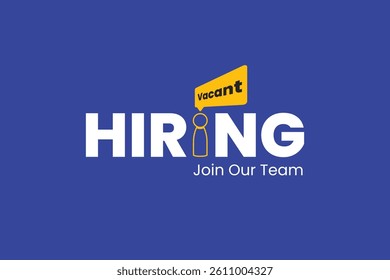 Creative design for hiring vacancy, We are hiring join to the team announcement. Hiring recruitment open vacancy design. we are hiring creative post.