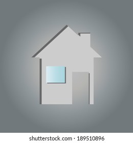 Creative design of house. Fully editable vector.