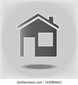 Creative design of house. Fully editable vector.