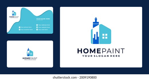 creative design House paint logo and business card