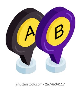 Kreatives Design-Symbol der Ablageposition