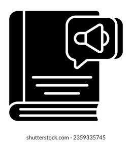Creative design icon of audiobook