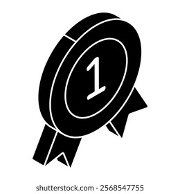 Creative design icon of badge