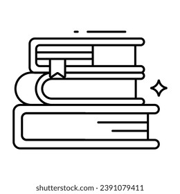 Icono de diseño creativo de libros
