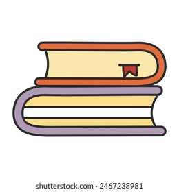Creative design icon of books

