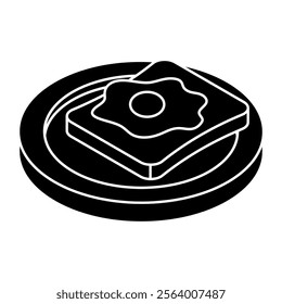 Creative design icon of breakfast