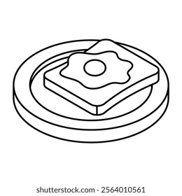 Creative design icon of breakfast