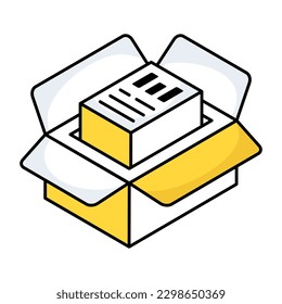 A creative design icon business report 