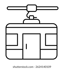 Ícone de design criativo do teleférico