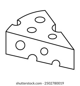 Creative design icon of cheese slice