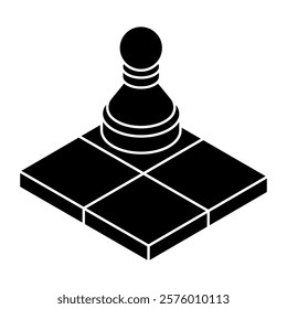 Creative design icon of chessboard