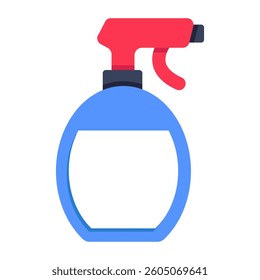 A creative design icon of cleaning spray