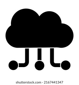 Creative design icon of cloud computing