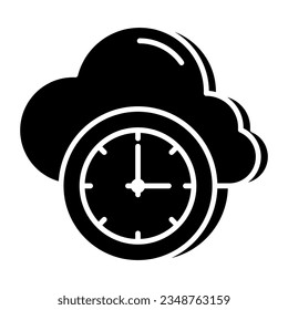 Icono de diseño creativo del historial de nube