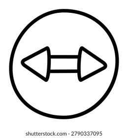 Creative design icon of doublehead arrows 