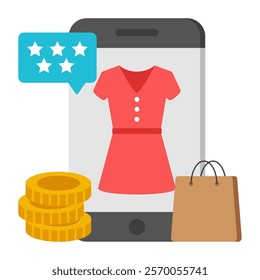 Creative design icon of dress feedback