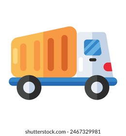 Creative design icon of dump truck