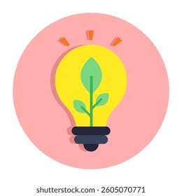 Creative design icon of eco idea